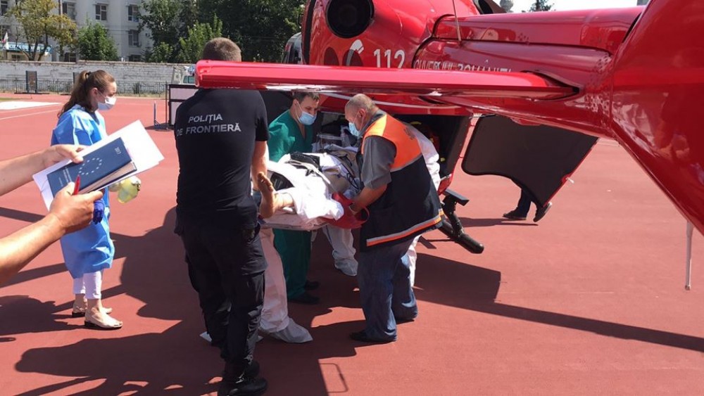 O nouă intervenție aero-medicală SMURD Iași. Bărbatul de 55 de ani a suferit un politraumatism grav