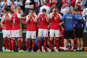 FOTO // Prima fotografie a lui Christian Eriksen după ce a „driblat" moartea la Euro 2020