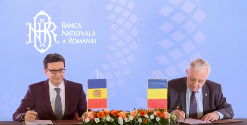 Republica Moldova și România au reînnoit acordul de cooperare la nivelul băncilor centrale